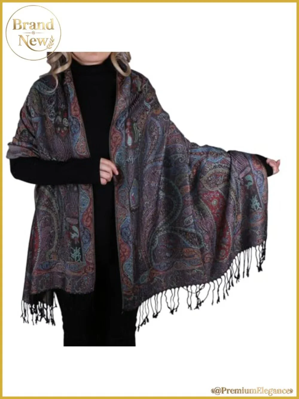 Paisley Rave Scarf Shawl Wrap Oversized Tapestry Festival Pashmina